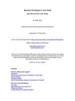 Become The Expert in Your Field Get Clear and On Track Today pptx