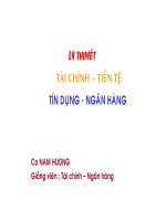 Lý thuyết tài chính tiền tệ tín dụng ngân hàng doc