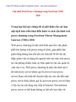 Cấu hình Web Proxy Chaining trong Forefront TMG 2010 doc