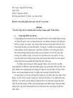 Bài thu hoạch môn an sinh xã hội đề tài : tìm hiểu phân tích một vấn đề về an sinh ppt