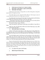 Đề tài : Phương thức quản lý chất lượng truyền thống và quản lý chất lượng hiện đại potx