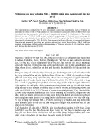 Nghiên cứu ứng dụng chế phẩm MR - A Predil nhằm nâng cao năng suất sinh sản lợn cái pdf