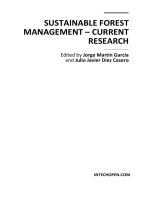 SUSTAINABLE FOREST MANAGEMENT – CURRENT RESEARCH potx