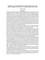 Nghiên cứu tập tính dinh dưỡng (FEEDING BEHAVIOUR) - Một hướng nghiên cứu mới của các ứng dụng trong chăn nuôi pdf