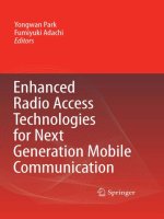 Enhanced Radio Access Technologies for Next Generation Mobile Communication pptx