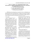 Báo cáo khoa học: Dùng 17α – hydroxy - 20β – dihydroprogesteron (17,20p), progesteron (p) và desoxycorticosteron acetat (doca) kích thích chín và rụng trứng in vivo của cá trắm cỏ Ctenopharyngodon idellus pdf