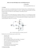 Khảo sát các đặc tính động lực học của hệ thống lái máy bay Lê Quang Hiển docx