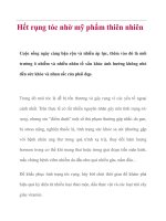 Hết rụng tóc nhờ mỹ phẩm thiên nhiên potx