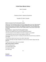 A Brief Stock Market HistoryRobin R. Speziale pot