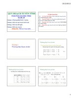 Quy hoạch tuyến tính