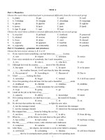 Đề kiểm tra tiếng anh số 4 docx