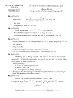 DeDA vao 10 Thai Binh 20112012 pptx