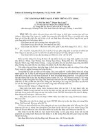 Báo cáo khoa học: Các giai đoạn biến dạng ở bồn trũng Cửu Long pptx