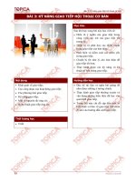 Bài 3: Kỹ năng giao tiếp hội thoại cơ bản pptx