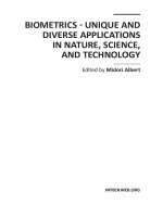 BIOMETRICS UNIQUE AND DIVERSE APPLICATIONS IN NATURE, SCIENCE, AND TECHNOLOGY pptx