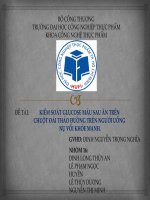 BAO CAO KIỂM SOÁT GLUCOSE MÁU SAU ĂN TRÊN CHUỘT ĐÁI THÁO ĐƯỜNG TRÊN NGƯỚI UỐNG NỤ VỐI KHỎE MẠNH. ppt