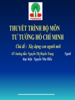 Xây dựng con người mới ppt