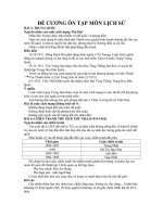 ĐỀ CƯƠNG ÔN TẬP MÔN LỊCH SỬ - BÀI 3: TRUNG QUỐC pdf