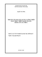 LUẬN VĂN: TRUYỀN TIN MULTICAST ĐA LUỒNG THỜIGIAN THỰC TRÊN MẠNG NGANG HÀNG CÓ CẤU TRÚC pdf