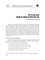 YẾU TỐ VIỆT NAM TRONG HỆ THỐNG AN NINH KHU VỰC doc