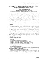 Báo cáo khoa học: Sử dụng kỹ thuật nuôi cấy in vitro để nghiên cứu sự phát triển của phát hoa dendrobium sonia potx