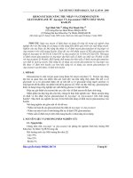 Báo cáo khoa học: Khảo sát khả năng thu nhận và cố định enzym Glucoamylase từ Asp.niger và Asp.awamori trên chất Mang Kaolin pptx
