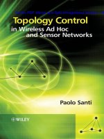 Topology Control in Wireless Ad Hoc and Sensor Networks pdf