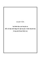 LUẬN VĂN: Sự lãnh đạo của huyện ủy đối với hội chữ thập đỏ cấp huyện ở tỉnh thanh hóa trong giai đoạn hiện nay potx