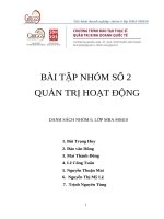 BÀI TẬP NHÓM SỐ 2 QUẢN TRỊ HOẠT ĐỘNG pptx