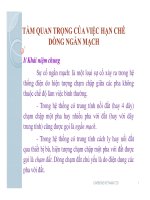 Cầu chì trong Tầm quan trọng của hạn chế dòng ngắn mạch pptx