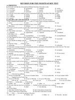 REVISION FOR THE FOURTH 45-MIN TEST pptx