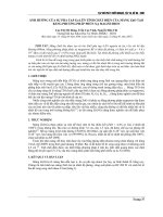 Báo cáo khoa học: Ảnh hưởng của sự pha tạp Ga lên tính chất điện của màng ZnO tạo bằng phương pháp phún xạ magnetron docx