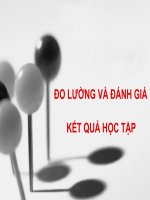 Đo lường và đánh giá kết quả học tập doc