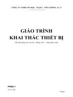 Giáo trình khai thác thiết bị potx