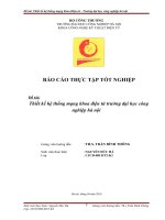 đề tài  thiết kế hệ thống mạng