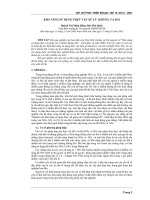 Báo cáo khoa học: Khả năng sử dụng thực vật sử lý khí NOx và SO2 pptx