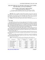 Báo cáo khoa học: Khai thác hiệu quả các lớp chứa nước nhạt vùng cận biên mặn-nhạt phục vụ sản xuất-sinh hoạt pot