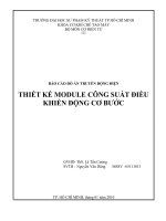 đề tài  thiết kế module công suất điều khiển động cơ bước