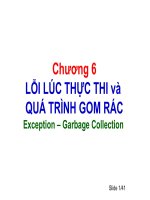 Chương 6 LỖI LÚC THỰC THI và QUÁ TRÌNH GOM RÁC potx