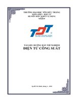 Tài liệu hướng dẫn thực hành: Điện tử công suất pptx