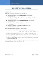 KIỂU DỮ LIỆU CẤU TRÚC pptx