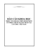 Báo cáo khoa học: THIẾU VITAMIN B12 TRÊN BỆNH NHÂN CÓ TRIỆU CHỨNG DẠ DÀY RUỘT TẠI CẦN THƠ - VIỆT NAM potx