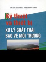 Giáo trình kỹ thuật và thiết bị xử lý chất thải bảo vệ môi trường pot