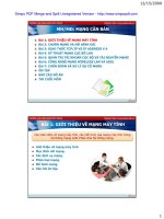 Bài giảng: Mạng căn bản ppt