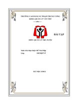 Bài tập môn : Môn quản lý nhà nước potx