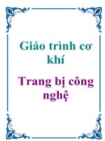 Giáo trình cơ khí: Trang bị công nghệ potx