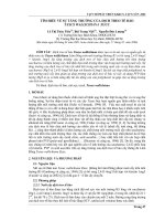 Báo cáo khoa học: Tìm hiểu về sự tăng trưởng của dịch treo tế bào Taxus Wallichiana Zucc pdf