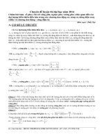 chuyên đề luyện thi đại học môn lý số 2