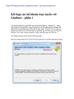 Kết hợp các tài khoản trực tuyến với Gladinet potx