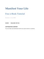 Manifest Your LifeFree e-Book Tutorial Revision 4 pptx